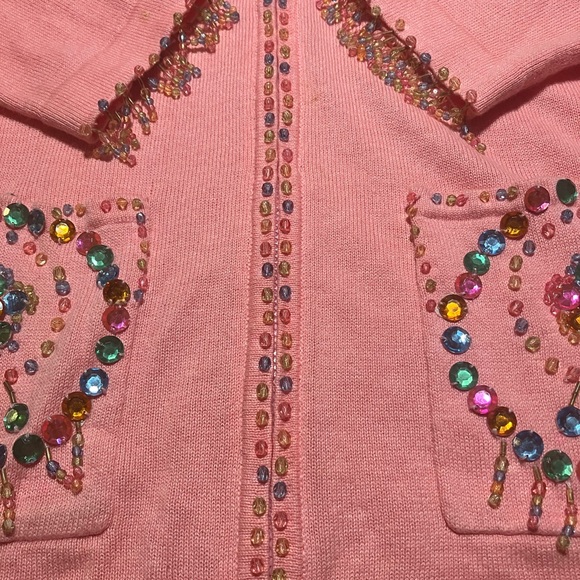 Pink Cardigan Sweater - Picture 7 of 14